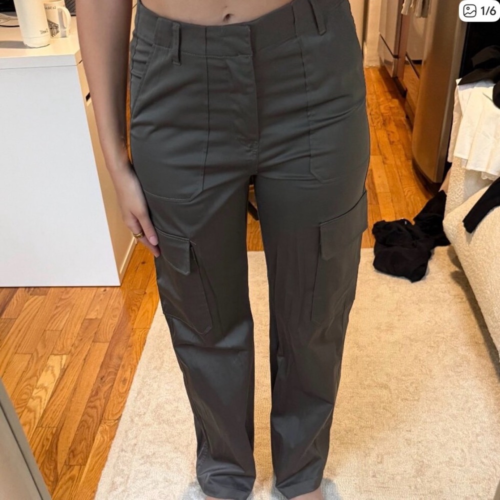 Zara Satin Cargo Pants